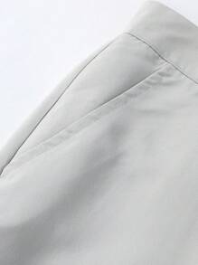 Manfinity Mode Men'S Solid Color Suit Set - Light Grey - View 6