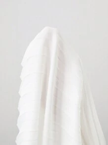 BizChic 女性不對稱圓擺褶皺無袖上衣 - 白色 - 查看 11