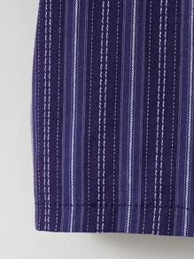 3pcs/Set Spring Summer Baby Boy Striped Jacquard Fabric Casual Outfit