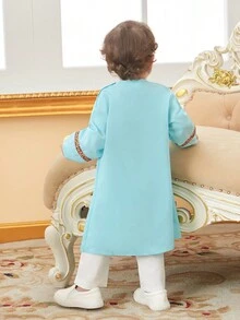 Infant Boys' Classic Blue-green Top For Spring - Multicolor - View 2