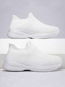Fashionable Casual Children's Sports Shoes - White - View 3
