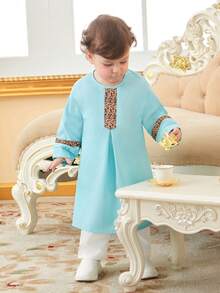 Infant Boys' Classic Blue-green Top For Spring - Multicolor - View 4