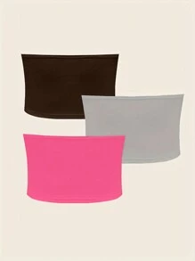 Chiquease Ladies' Solid Color Tube Top