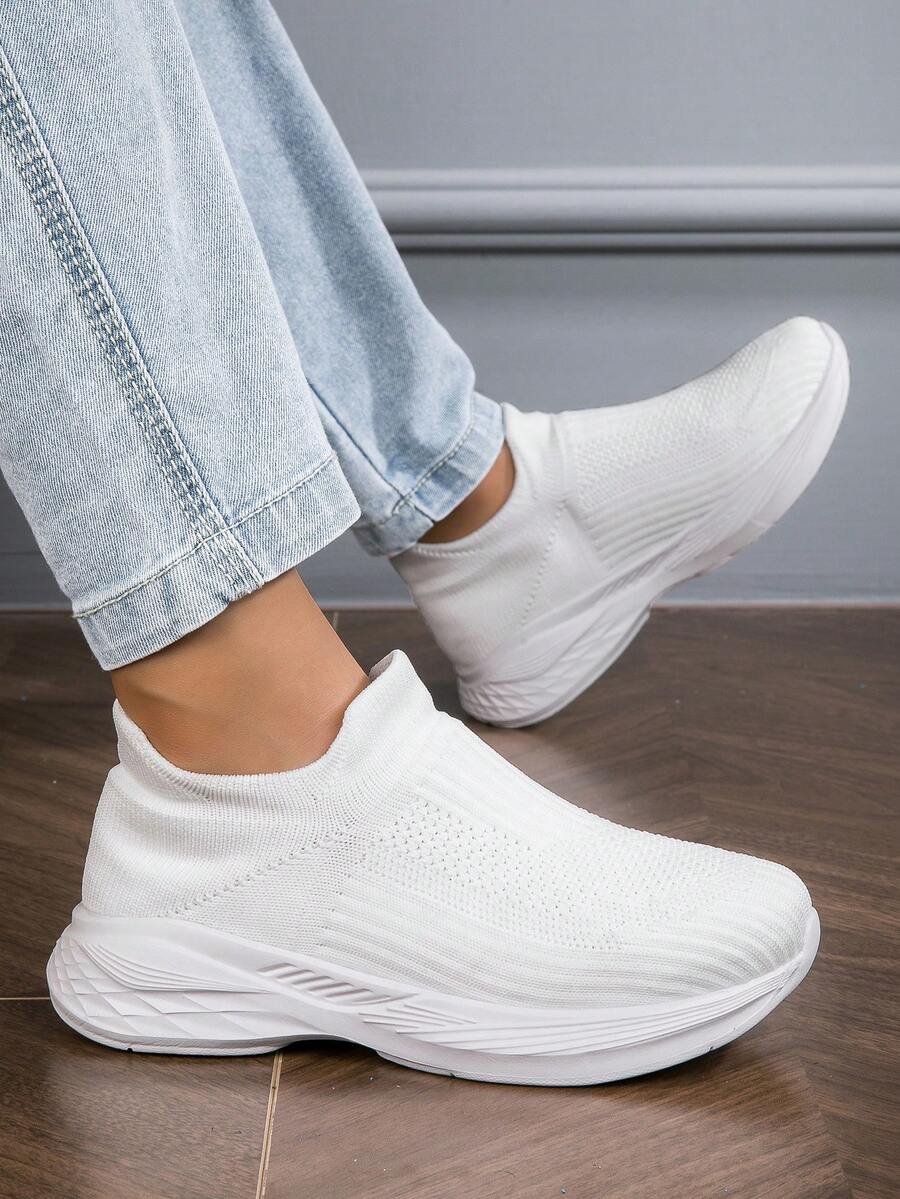 Fashionable Casual Children's Sports Shoes - White - View 1