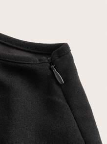 Vintamour Vintage Elegant Plus Size Women's Color Block Splice Turn Down Collar Sleeveless Jumpsuit Summer Spring Old Money Aesthetic - Black and White - View 11