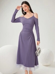 Modelyn 女士聚集禮服 - 紫色 - 查看 4