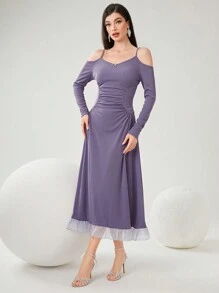 Modelyn 女士聚集禮服 - 紫色 - 查看 5