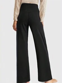 Women's Thermal Lined Pants - Black - View 2