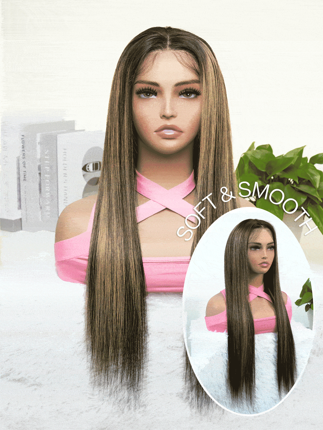 預拉珠光花蕾編發帶走不要膠假髮 Tf1b/27 人髮13x4 真人頭套 - SNATURAL/27 - 查看 5