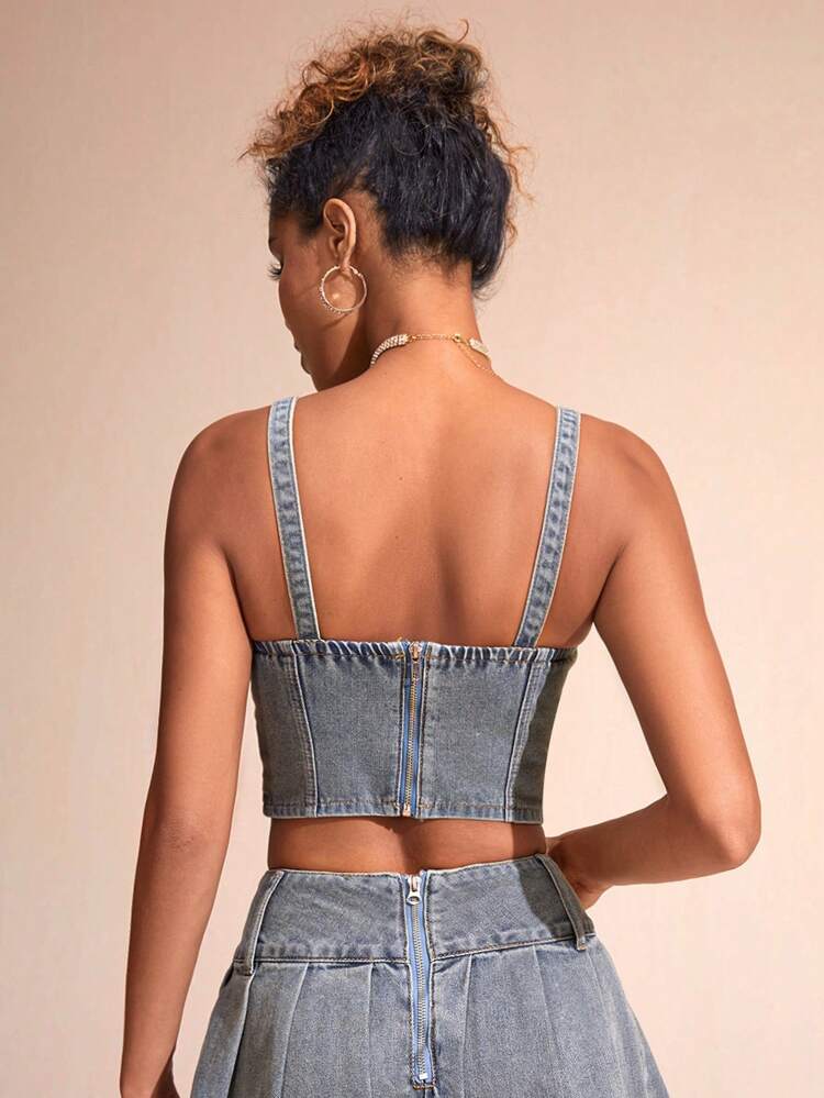 Women's Denim Camisole Top