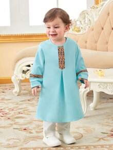 Infant Boys' Classic Blue-green Top For Spring - Multicolor - View 5