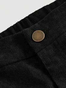 SHEIN MOD 大码休闲纯色直筒裤，适合