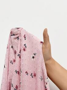 SHEIN Frenchy Vestido De Manga Acampanada Con Estampado Floral - Rosa - Ver 3