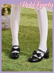 Dola Lovely Fashionable High-Heel Shoes With Bow-Knot Decoration