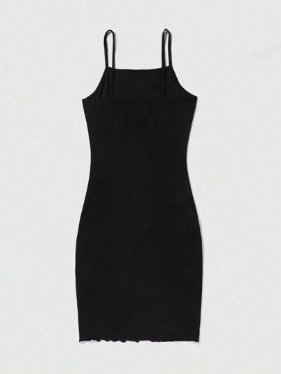 Fairycore Rose Sequin Embroidery Bodycon Dress, Sexy And Simple Style, Perfect For Night Parties And Dates