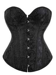 Plus Size Women's Jacquard Front Button Bandeau Top, New Year Party, Valentine's Day, Holiday, Halloween Costume