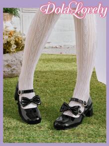 Dola Lovely Fashionable High-Heel Shoes With Bow-Knot Decoration