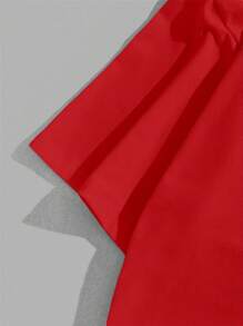 Manfinity Hypemode Men's Heart & Letter Printed Short Sleeve T-Shirt - Red - View 3