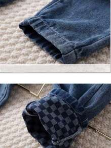 Tween Boy Stylish Water-Washed Jeans With Slanted Pockets