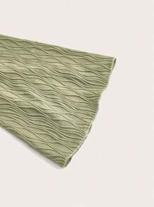 Sweetra Plus Size Drawstring Detail Off Shoulder Asymmetric Hem T-Shirt Fall Cloth For Women