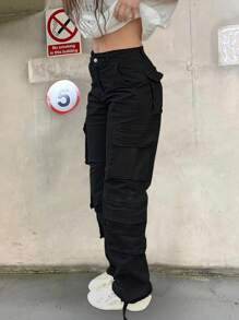 New Style Women's Casual Y2K Multi-Pocket Cargo Pants