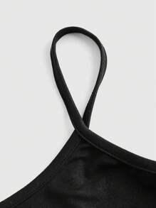 ROMWE Grunge Punk 3pcs/Set Star, Cross, Heart Design Rhinestone Detail Cami Tops Set, School - Multicolor - View 7