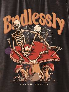 VINTAGE BY PRZIM Sọ & Nấm Số In Áo thun - Nhiều màu - Xem 3