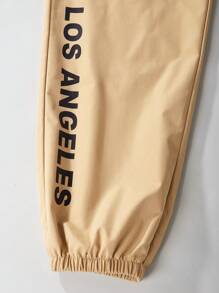 青少年男孩貨物織物長褲 - 卡其色 - 查看 5