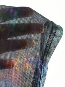 Dazy Designer Women's Off-The-Shoulder See-Through Top,Off Shoulder Top,Back To School Clothes Long Sleeve Women Tops,Fall Women Clothes Going Out Tops Women - Multicolor - View 3