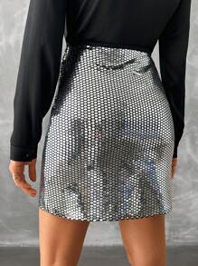 RueChic 女時尚亮片鉛筆裙 - 彩色 - 查看 6