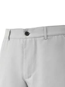 Manfinity Mode Men'S Solid Color Notched Lapel Single Breasted Suit Jacket