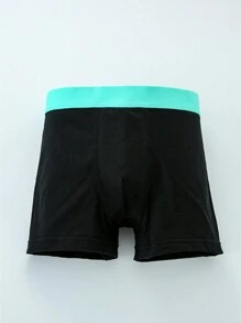 6pcs/Set Teen Boys' Colorblocked Seamless Underwear