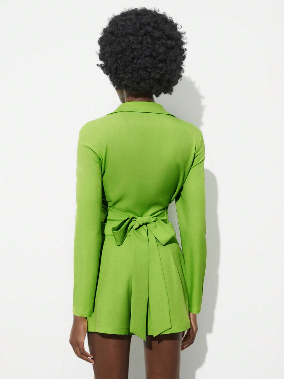 Ladies Solid Color Casual Two Piece Set
