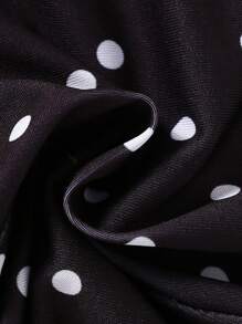 SHEIN 2入組少女可愛的貓咪圖案短袖t卹和波點打底褲套裝