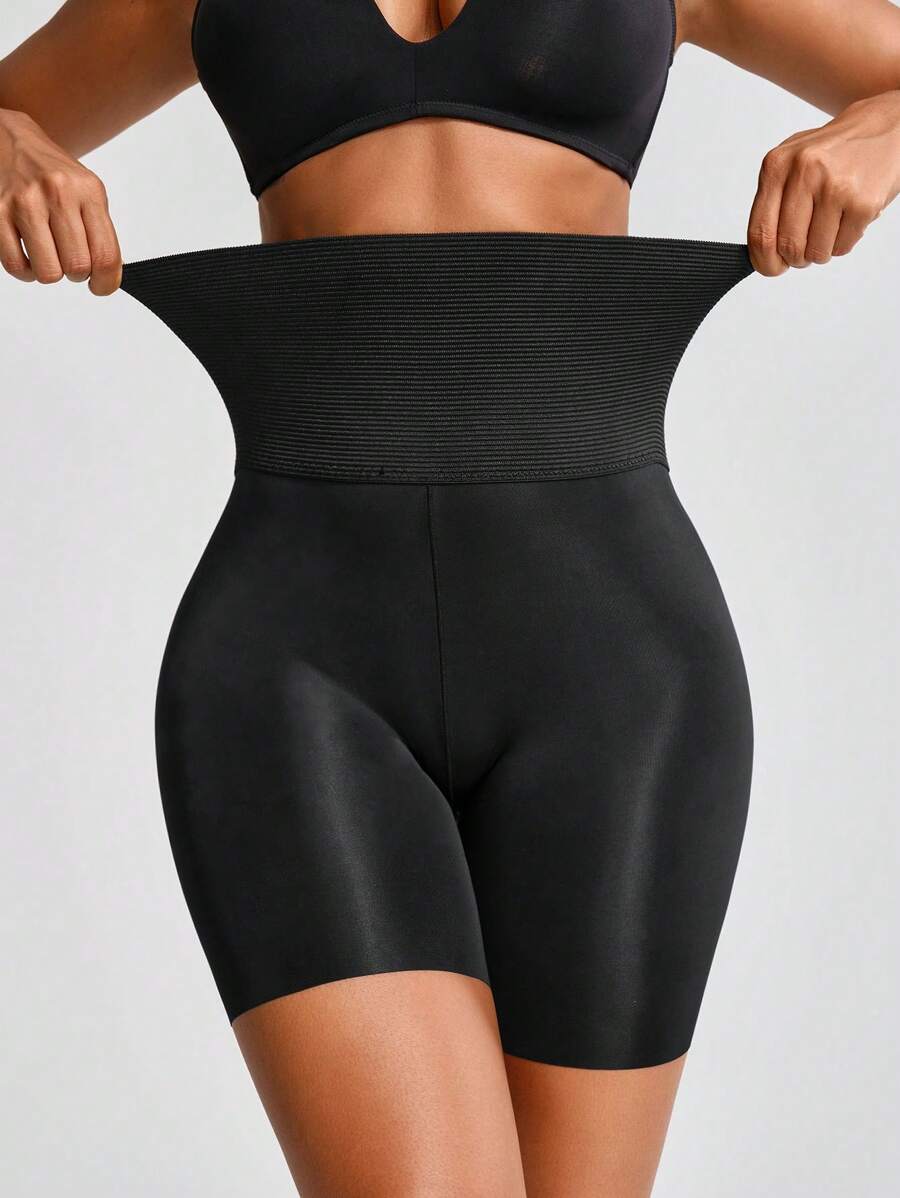 Shapelle Forme Women's Solid Color High Waist Tummy Control Shapewear Bottoms