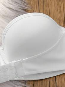 SHEIN 2 件装纯色文胸带钢圈无肩带文胸 - 彩色 - 查看 8