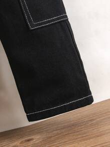 嬰兒男童休閒時尚工作褲牛仔褲