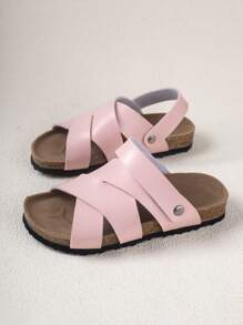 Comfortable Breathable Fashionable Versatile Durable Kids' Flat Sandals - Pink - View 4