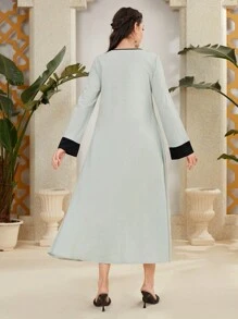 Al Najma 女裝印花拼接連衣裙 - 彩色 - 查看 4