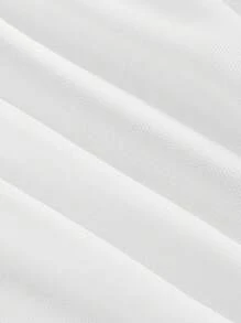 SHEIN MOD Women's White Knit One Shoulder Twist Front Top - White - View 4