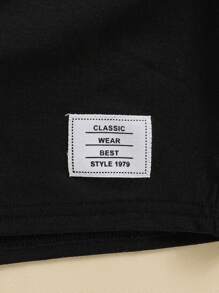 SHEIN 嬰兒男童卡通汽車圖案圓領短袖上衣和短褲3件套裝