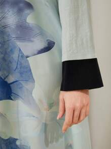 Al Najma 女裝印花拼接連衣裙 - 彩色 - 查看 8