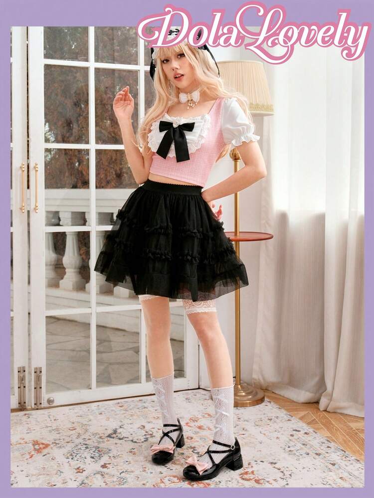 Fashionable High Heel Shoes With Cute Bowknot Decoration