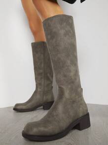 SHUZIA 女式中筒靴 - 灰色 - 查看 5