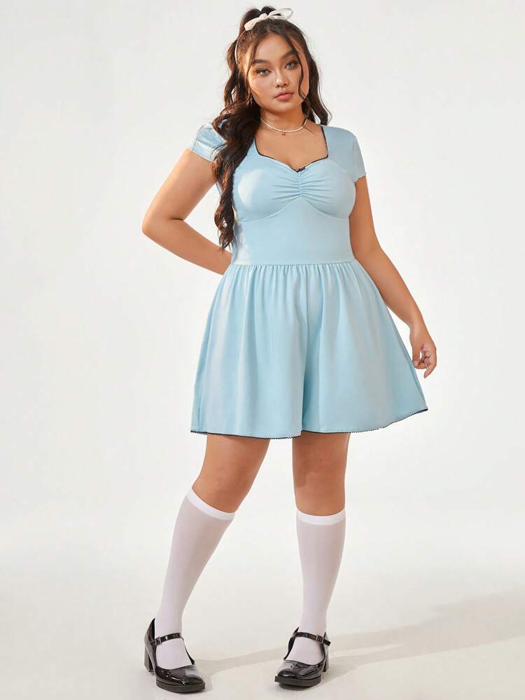 Plus Size Lace Spring Clothes Romper