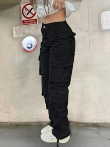 New Style Women's Casual Y2K Multi-Pocket Cargo Pants