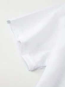 Cô Gái Trẻ 3 Chiếc Hoạt Hình Dễ Thương Kitty & Nhiều Màu Sắc Kỳ Lân Vương Miện Hình Đám Mây Họa Tiết In Hình Cổ Tròn Tay Ngắn Bộ Áo Thun - Nhiều màu - Xem 4