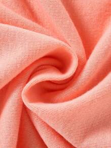 SHEIN 2入組少女可愛的貓咪圖案短袖t卹和波點打底褲套裝