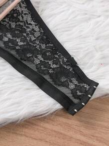 2 件/套大尺寸附鋼圈蕾絲胸罩 - 彩色 - 查看 3