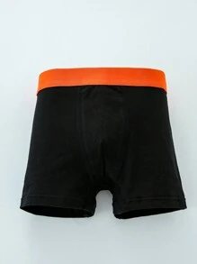 6pcs/Set Teen Boys' Colorblocked Seamless Underwear